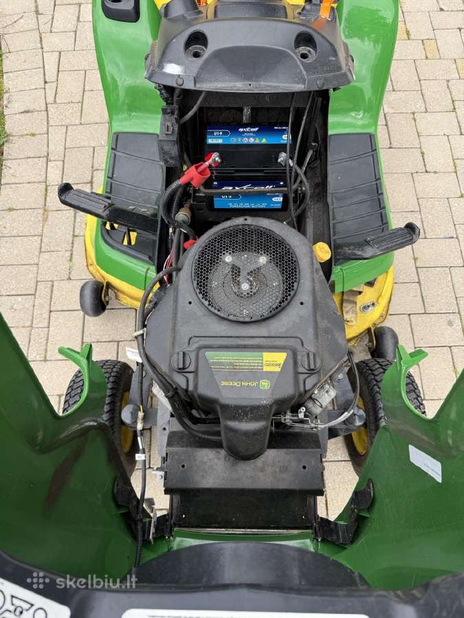 Traktoriukas Žoliapjovė John Deer x305r, 52 M.val. - nuotraukos Nr. 9