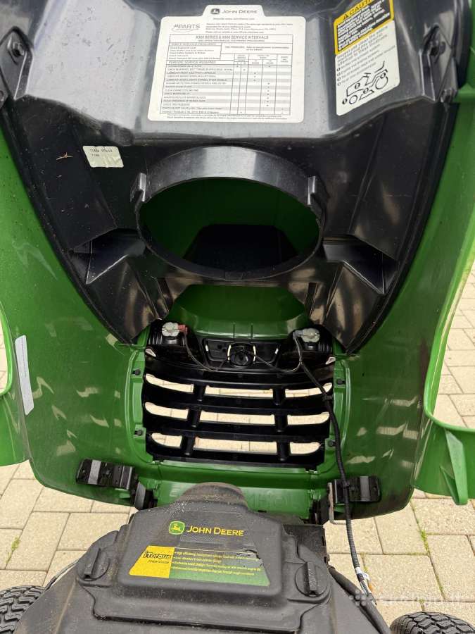 Traktoriukas Žoliapjovė John Deer x305r, 52 M.val. - nuotraukos Nr. 11