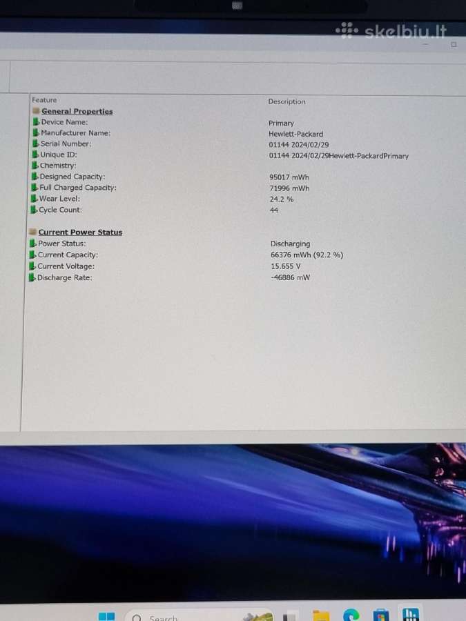Hp Zbook Fury G11 i9 Ada 4000 - nuotraukos Nr. 8