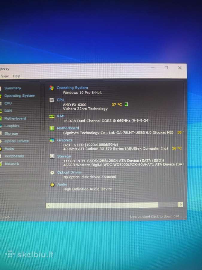 Pc lengviems žaidimam Amd, 16ram, Rx570, SSD - nuotraukos Nr. 6