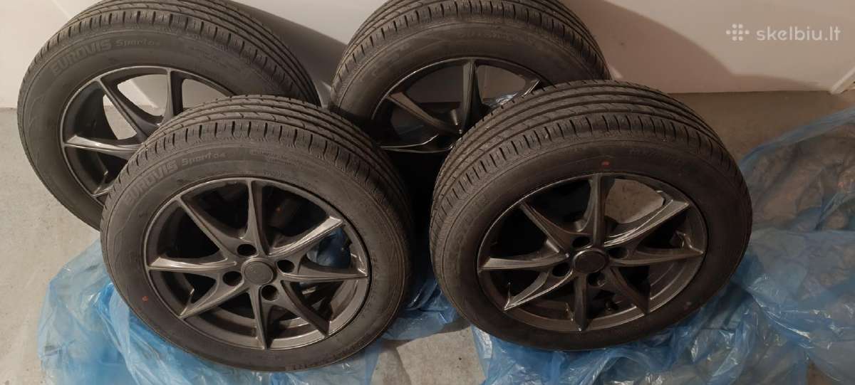 Lieti ratlankiai R15 4x108 su padangais - nuotraukos Nr. 2