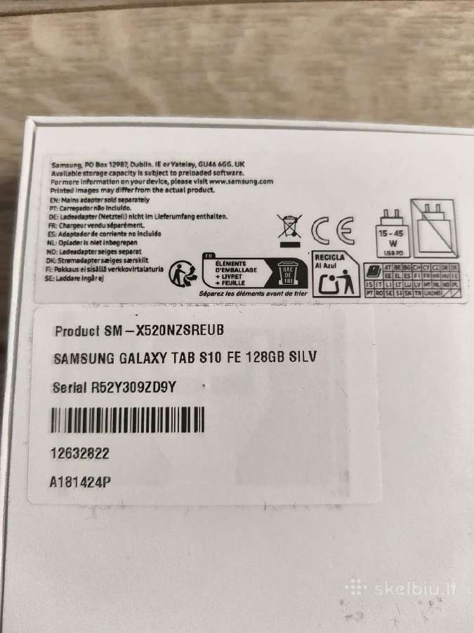 Galaxy tab s10 fe plansetinis kompiuteris - nuotraukos Nr. 3