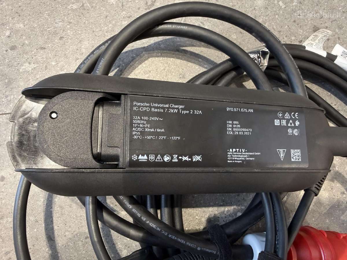 Originalus reguliuojamas ikrovejas Porsche 7,2 kw - nuotraukos Nr. 3