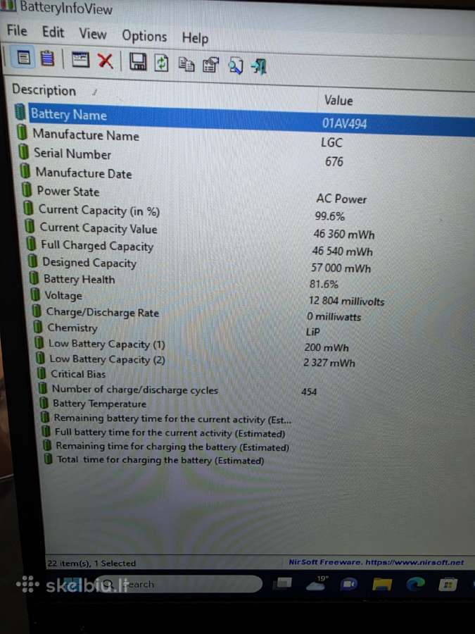Lenovo X1 Carbon i5- 8250u. - nuotraukos Nr. 7
