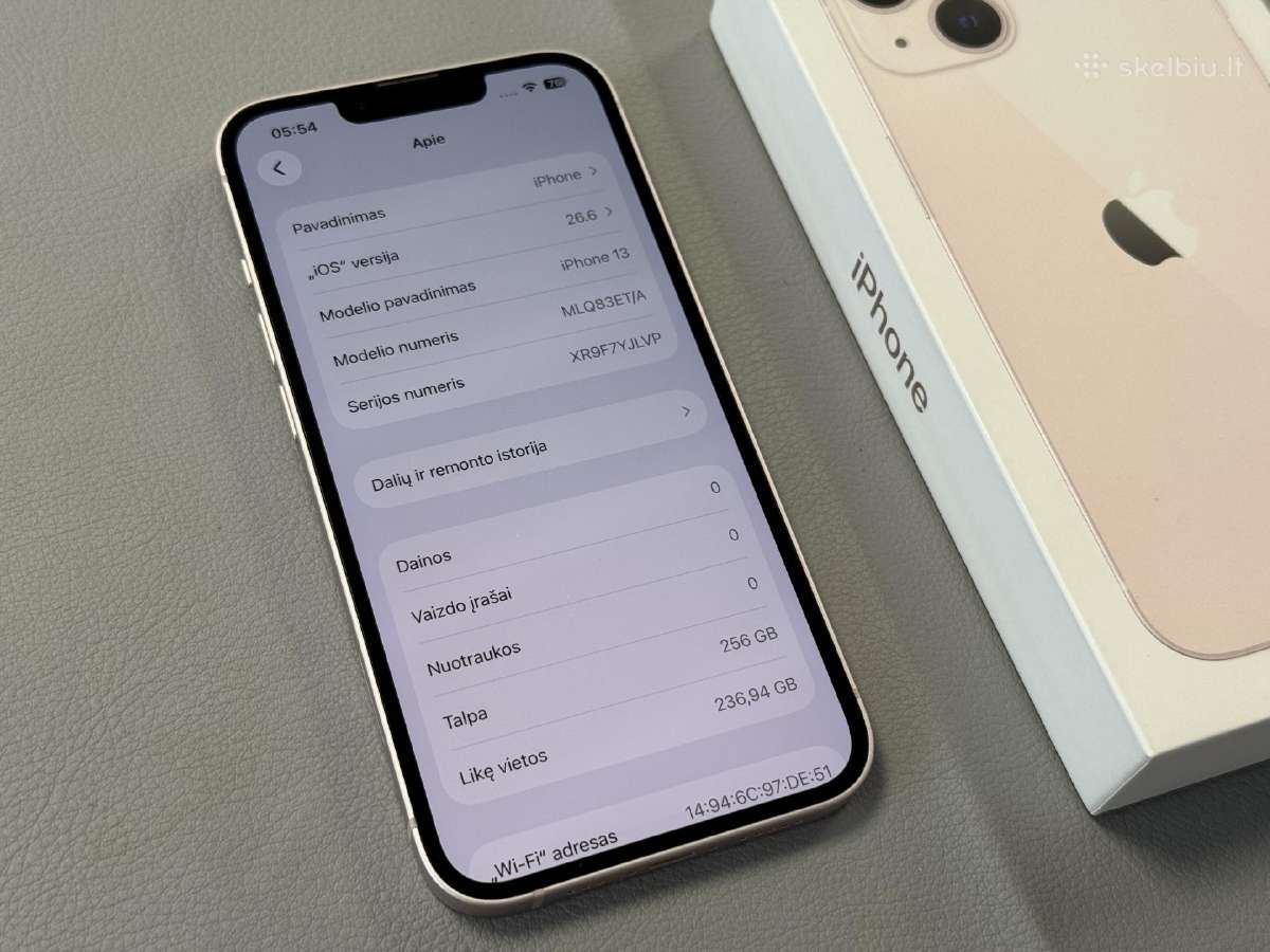 iPhone 13 su 128gb ir su 256gb be subraižymų - nuotraukos Nr. 35