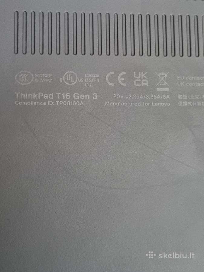 Lenovo Thinkpad T16 Gen3 - nuotraukos Nr. 11
