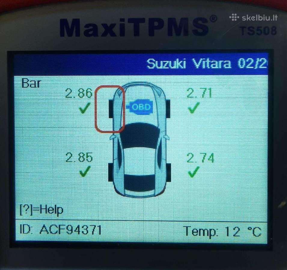 Tpms padangų slėgio davikliai, jų programavimas - nuotraukos Nr. 9