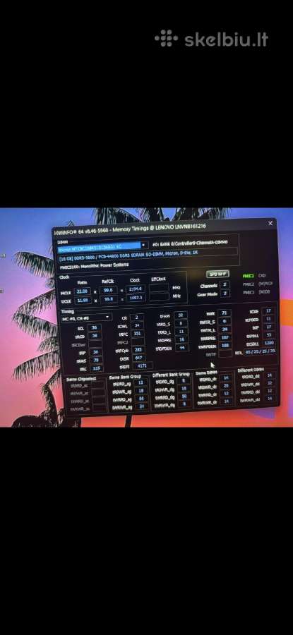 Micron 16gb 5600mt/s Sodimm - nuotraukos Nr. 4