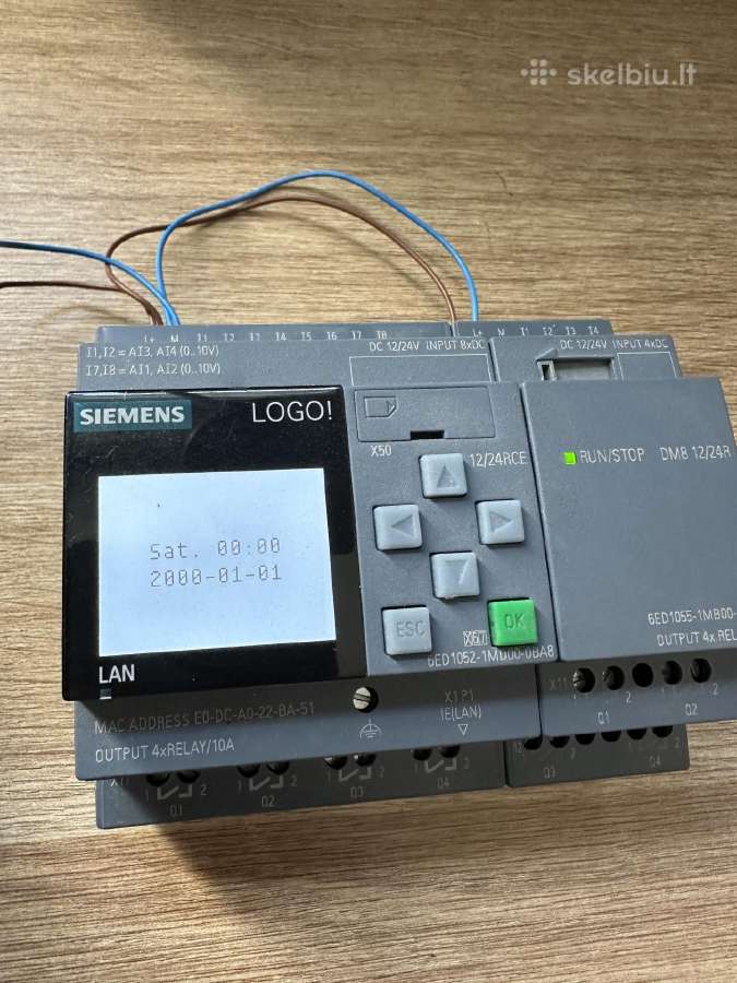 Siemens Logo Plc, Sick optinis jutiklis, Finder - nuotraukos Nr. 2