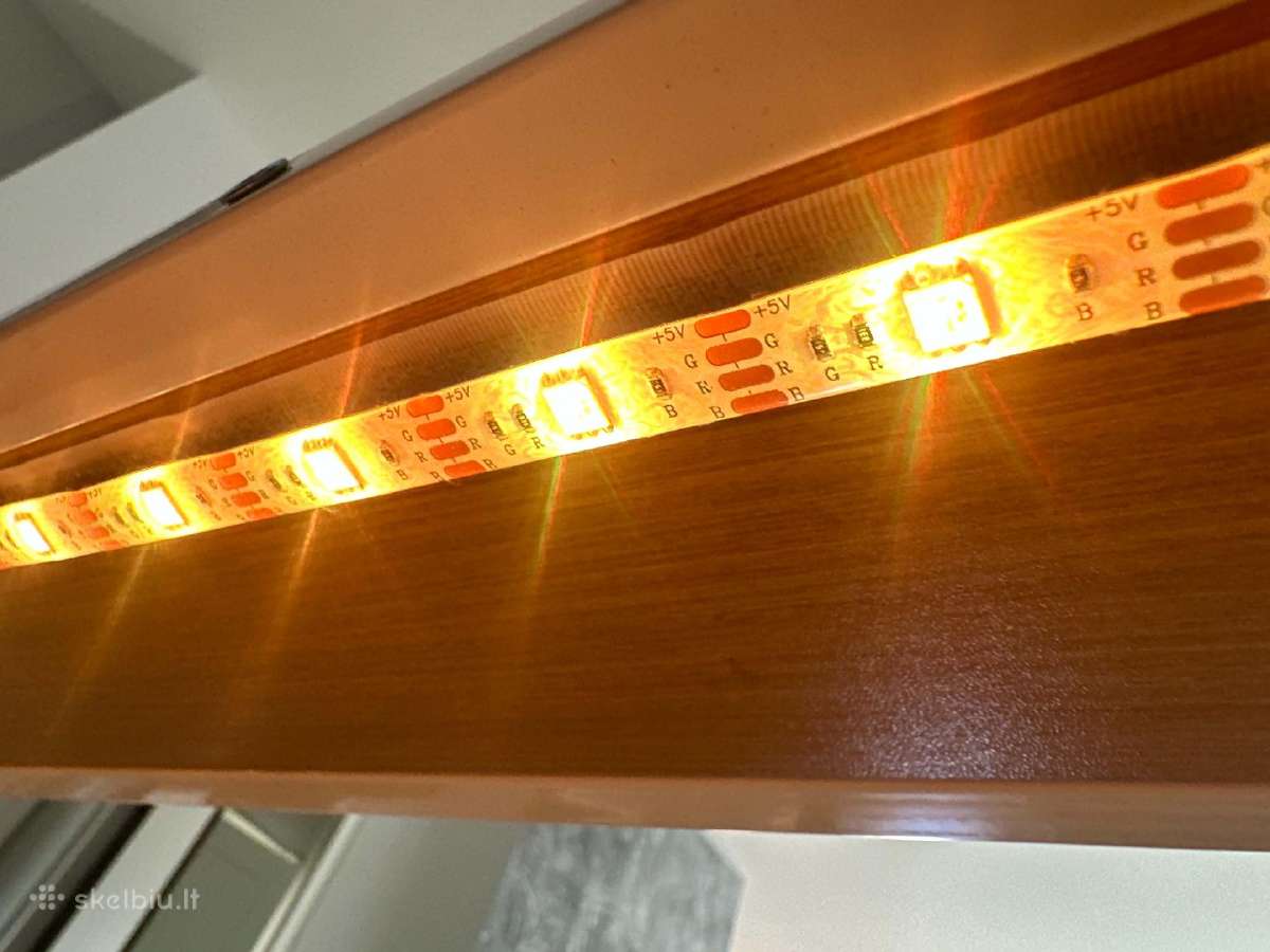 Nauja 180200 cm lova su LED, rozetėmis ir Usb - nuotraukos Nr. 5