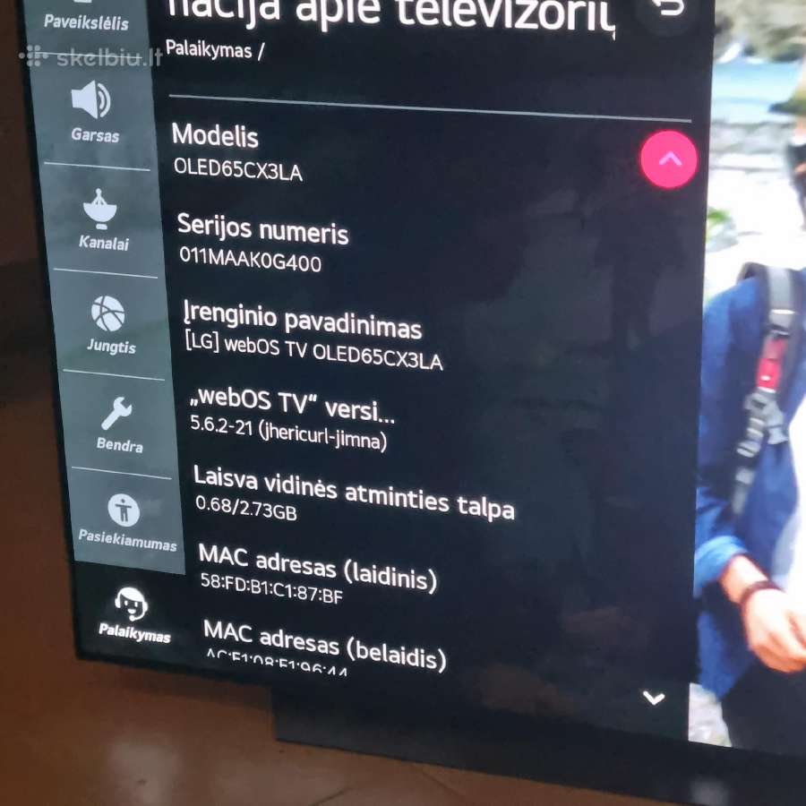 LG Oled 65cx - nuotraukos Nr. 6