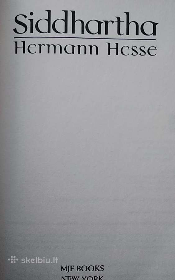 Siddhartha. Hermann Hesse - nuotraukos Nr. 4