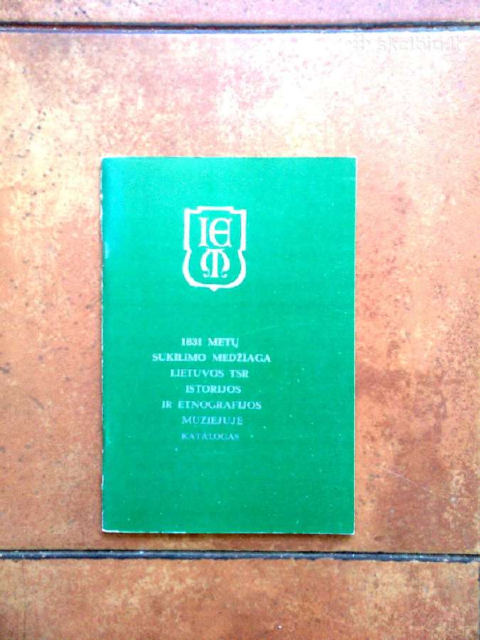1831 metu sukilimo eksponatu katalogas