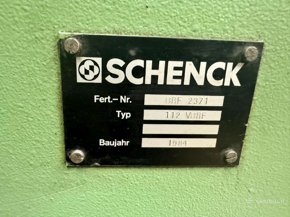 Horizontalios balansavimo staklės Schenck 112 Vbrf - nuotraukos Nr. 5
