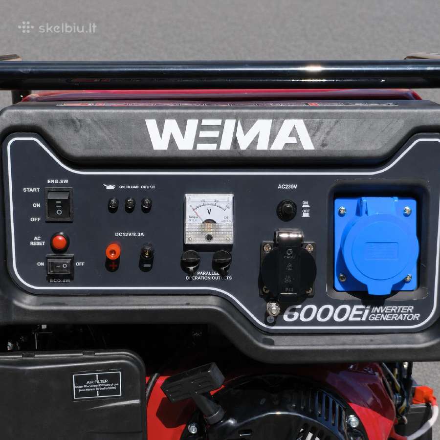 Inverterinis generatorius Weima Wm6000ei 800eur - nuotraukos Nr. 9