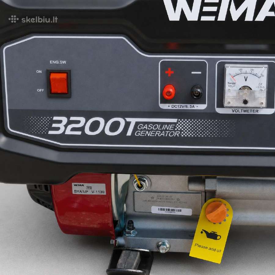 Benzininis generatorius Weima Wm3200t 399eur! - nuotraukos Nr. 6
