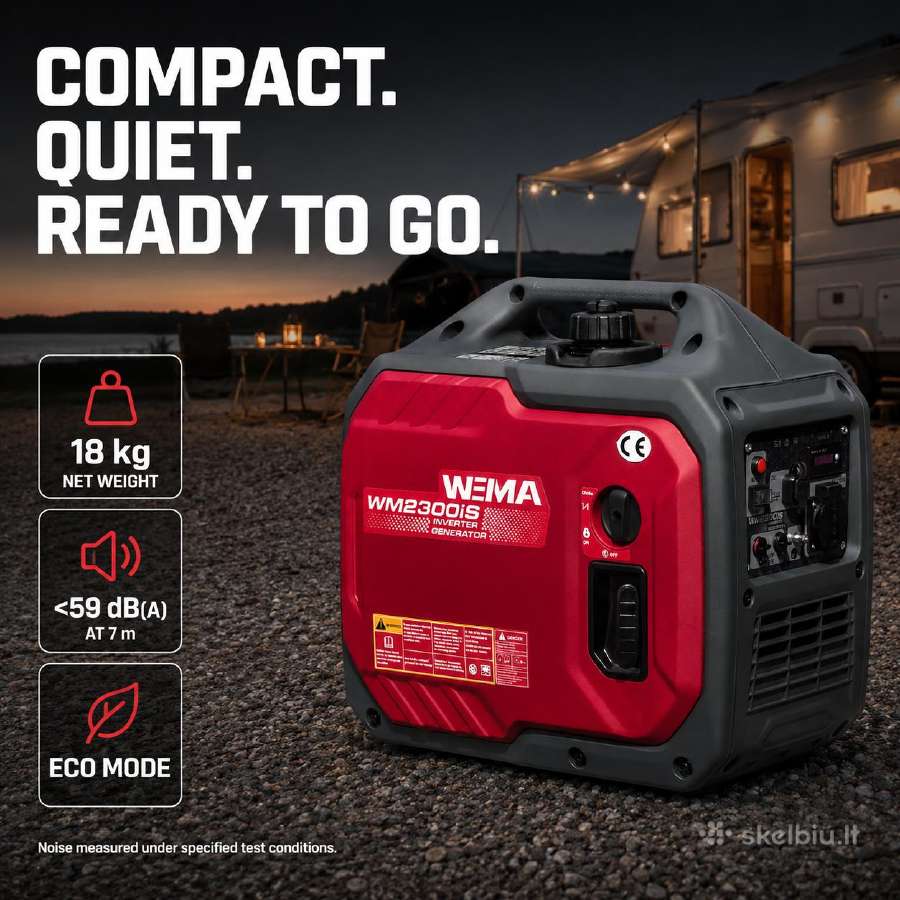 Inverterinis generatorius Weima Wm2300is 440eur! - nuotraukos Nr. 6