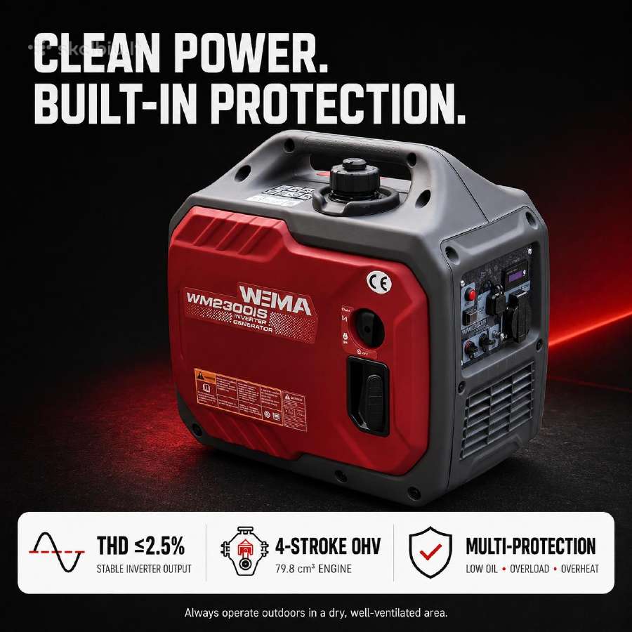 Inverterinis generatorius Weima Wm2300is 440eur! - nuotraukos Nr. 7