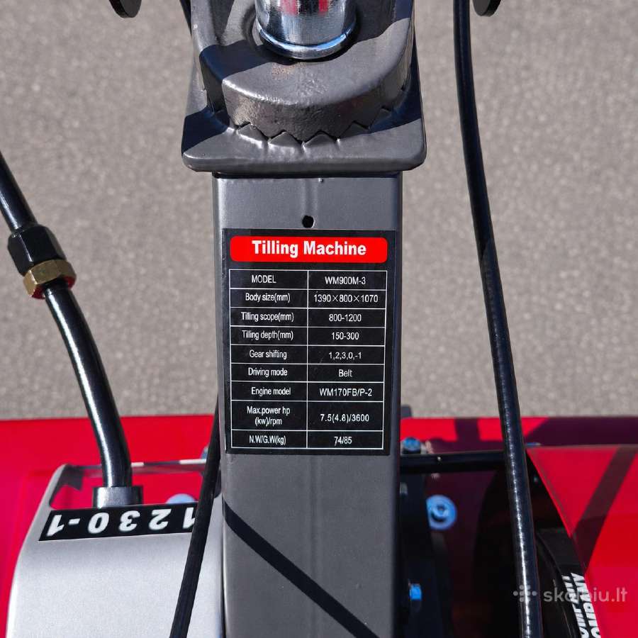 Motoblokas Weima Wm900m-3 Dabar Tik 600eur! - nuotraukos Nr. 6