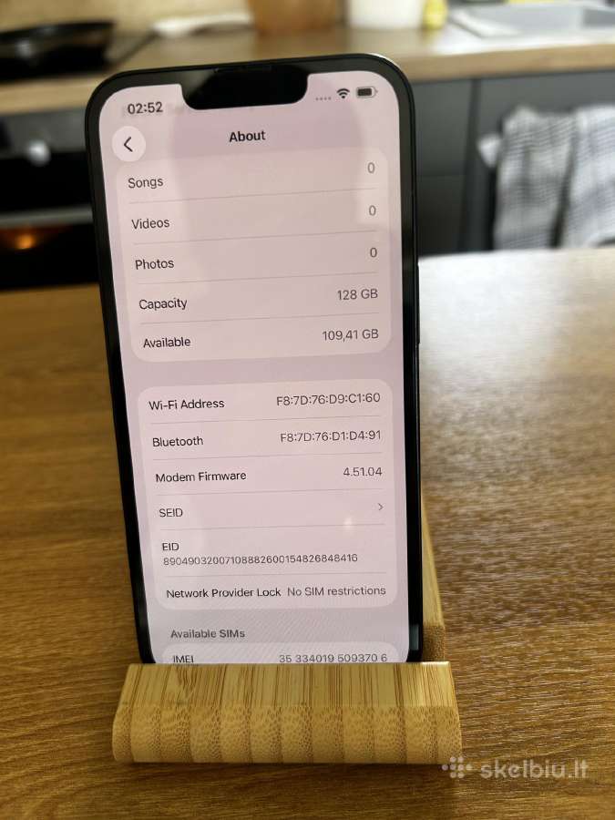 iPhone 14 128gb baterija 95 - nuotraukos Nr. 3
