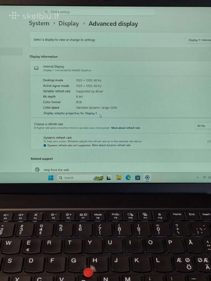 Lenovo Thinkpad T14 Gen5 Ultra7 - nuotraukos Nr. 8