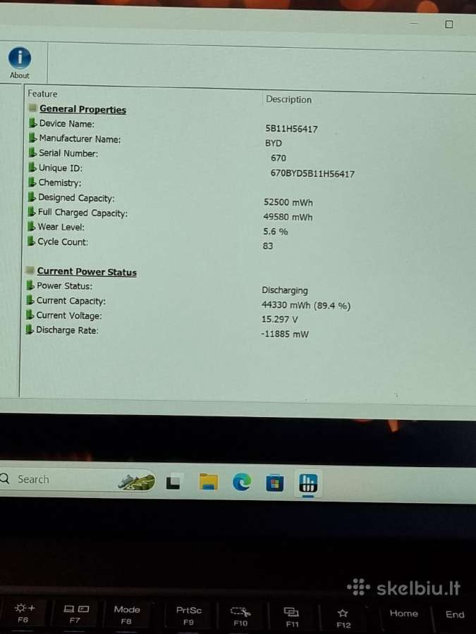 Lenovo Thinkpad T14 Gen5 Ultra7 - nuotraukos Nr. 9