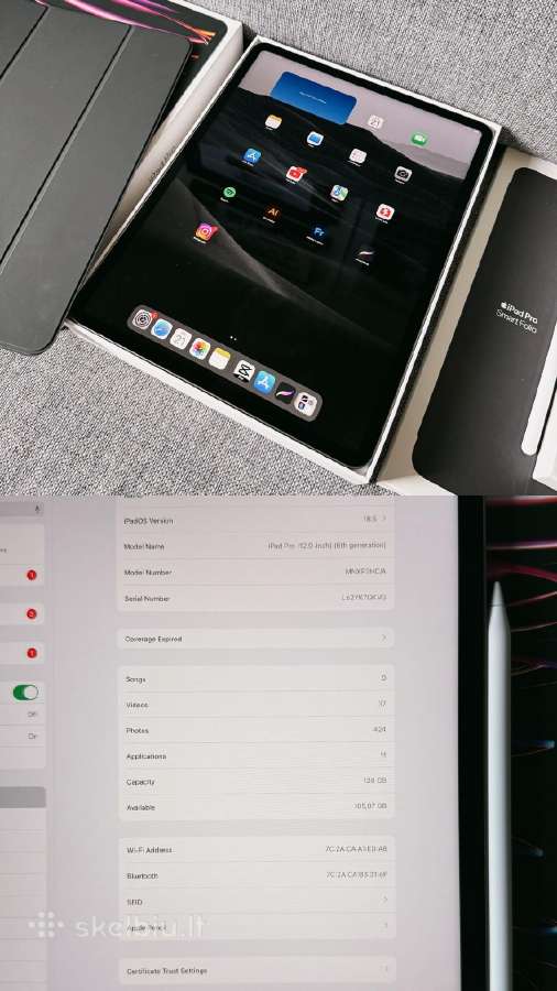 iPad Pro 12,9" (6th Gen), Wi-fi - nuotraukos Nr. 3