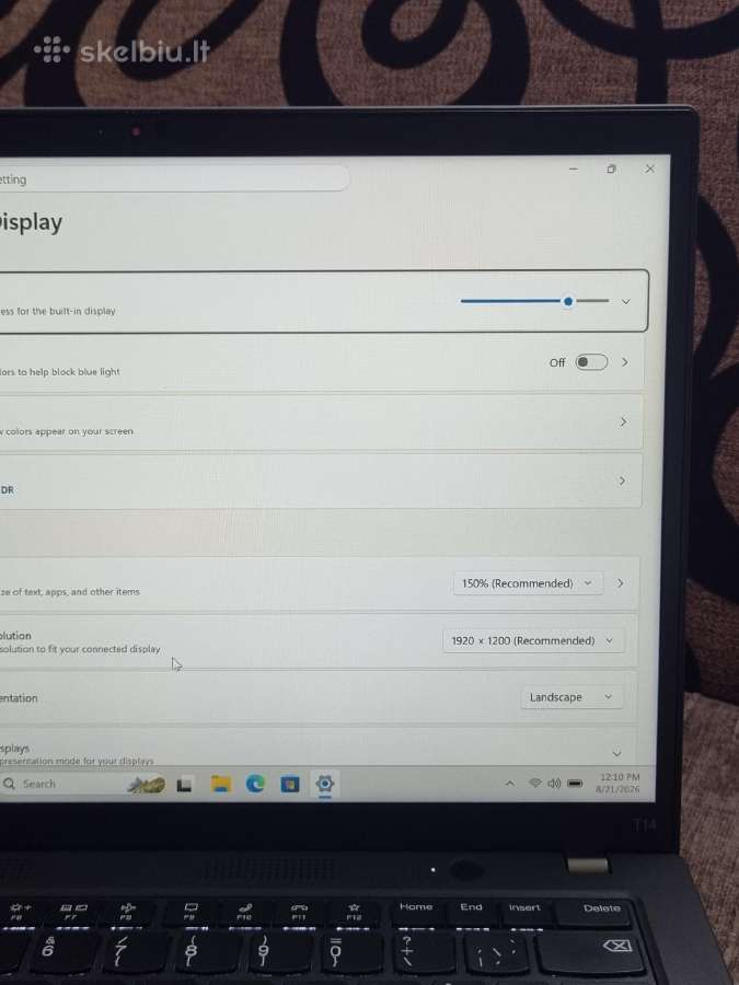Lenovo Thinkpad T14 gen 4 - nuotraukos Nr. 10