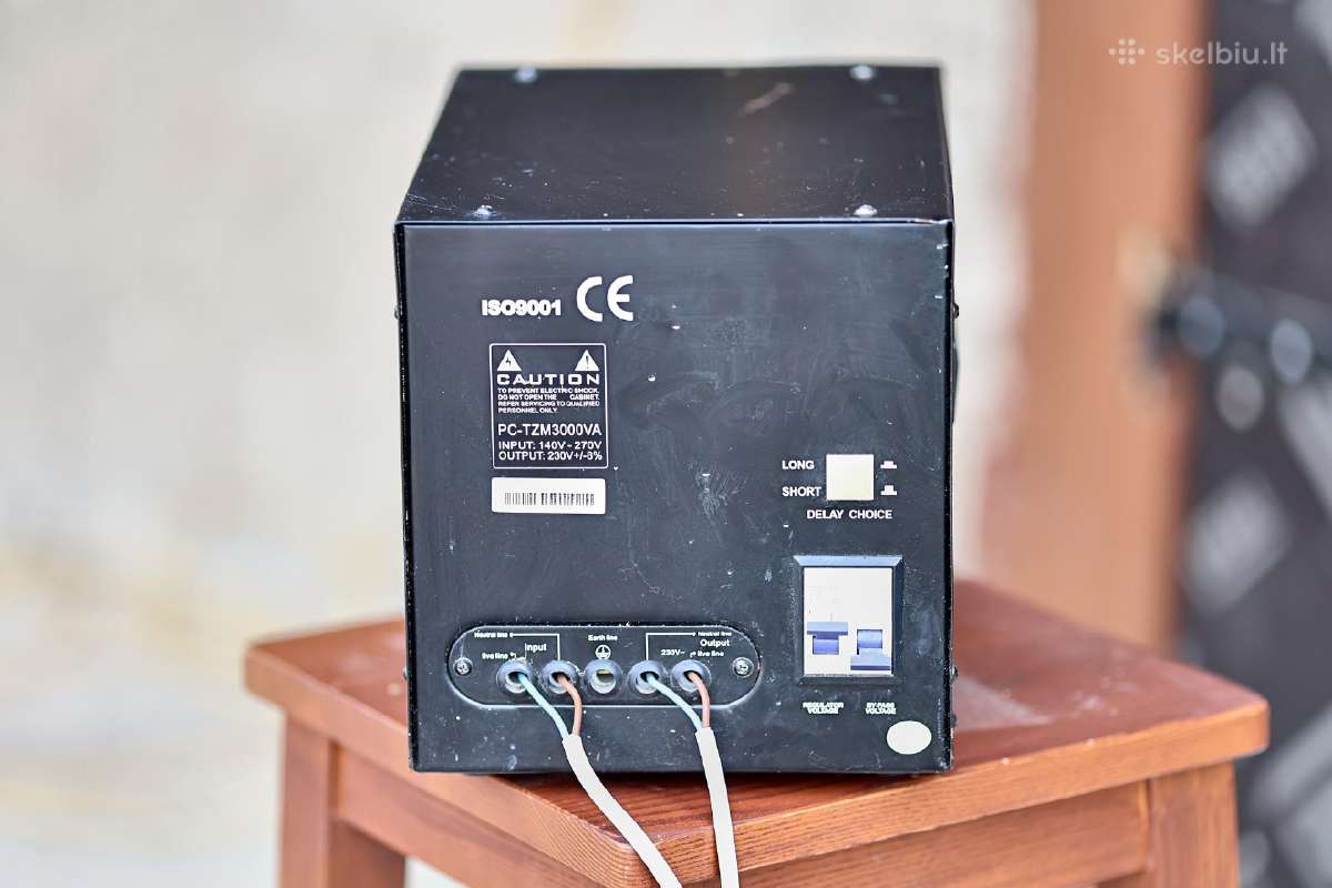 Ttn Pc-tzm3000va įtampos stabilizatorius 3000 Va - nuotraukos Nr. 4
