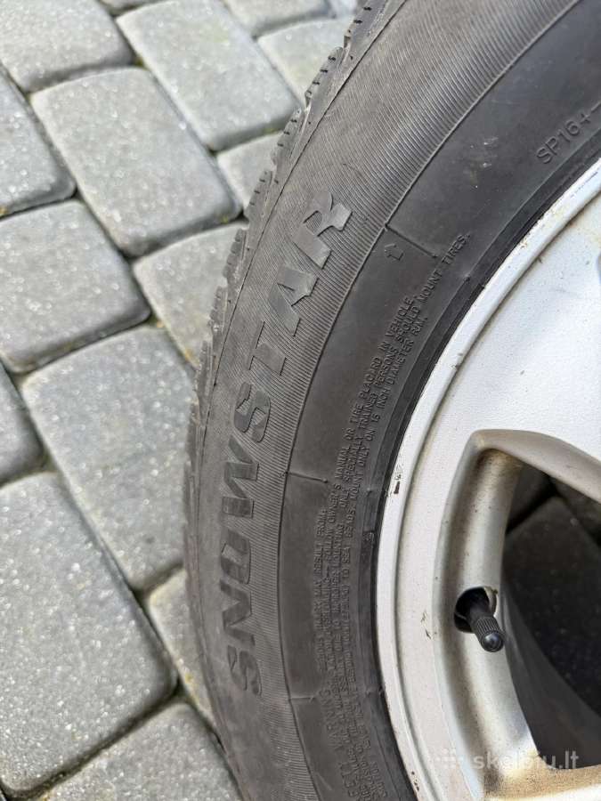 5x114 R15 Honda ratlankiai su naujomis žieminėmis - nuotraukos Nr. 3