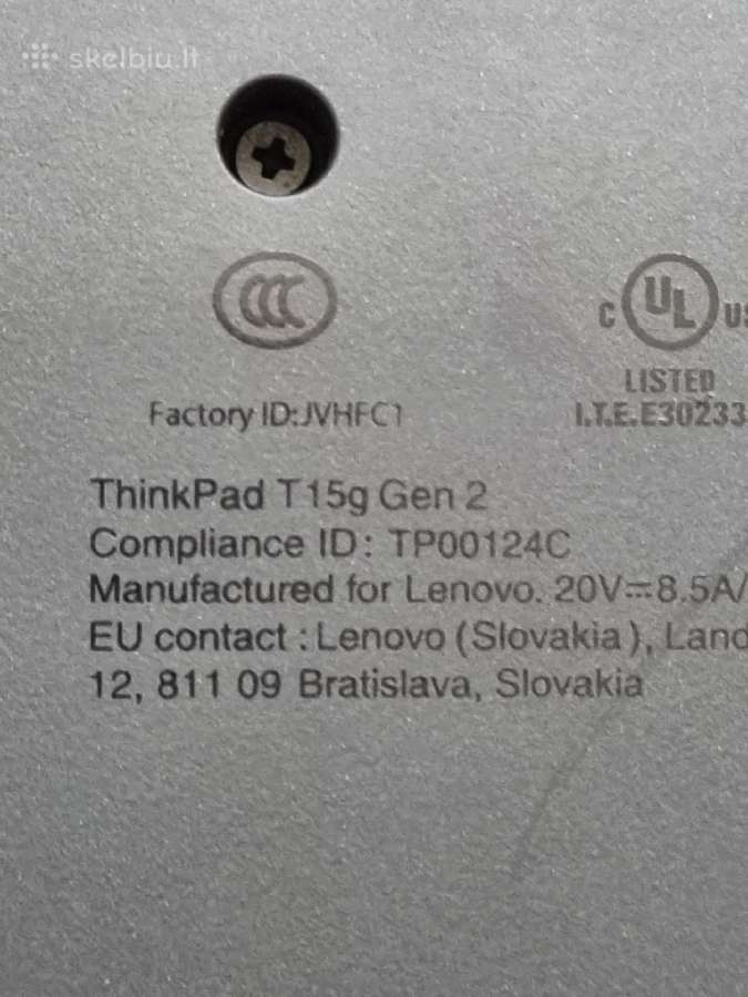 Lenovo Thinkpad T15g Gen2 i7 Rtx 3070 - nuotraukos Nr. 7