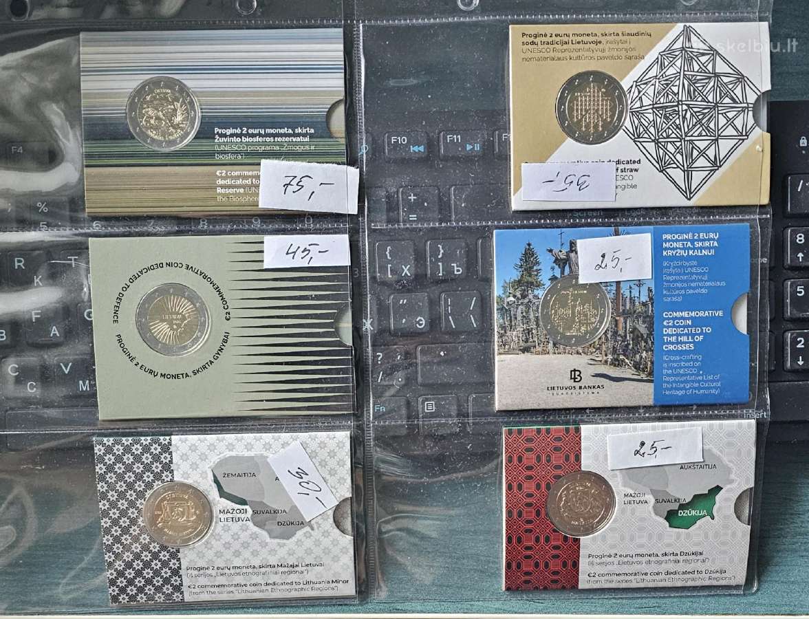 Proginiai 2€ (Bu) kortelėje. - nuotraukos Nr. 2