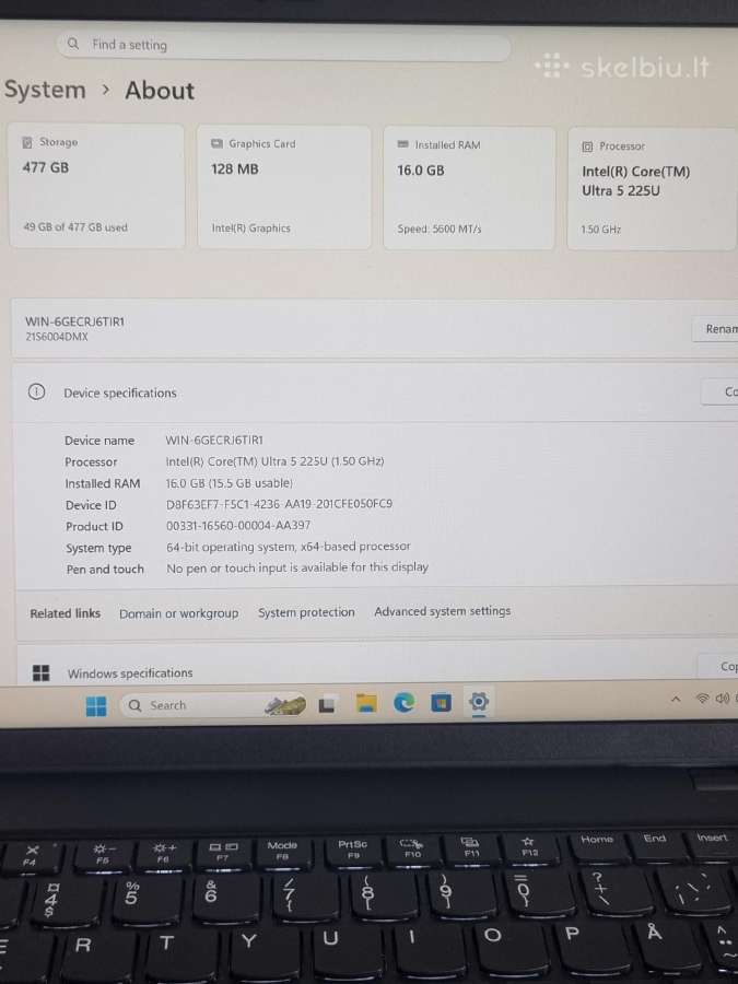 Lenovo Thinkpad L14 Gen 6 - nuotraukos Nr. 10