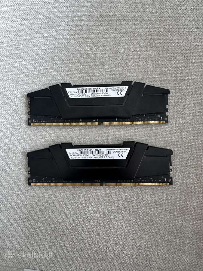 2x16 3200mhz ddr4 RAM - nuotraukos Nr. 2
