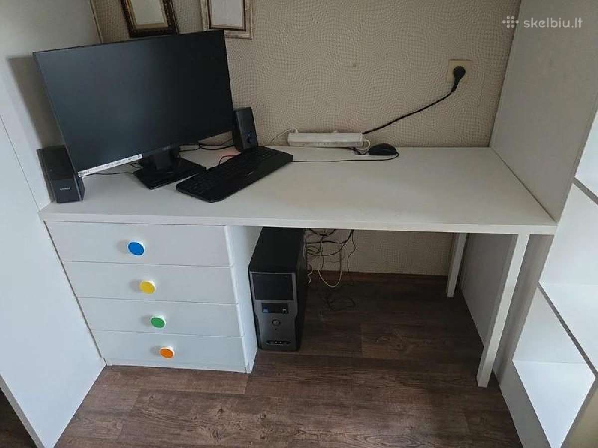 Ikea Smastad aukšta lova su rašomuoju stalu - nuotraukos Nr. 5