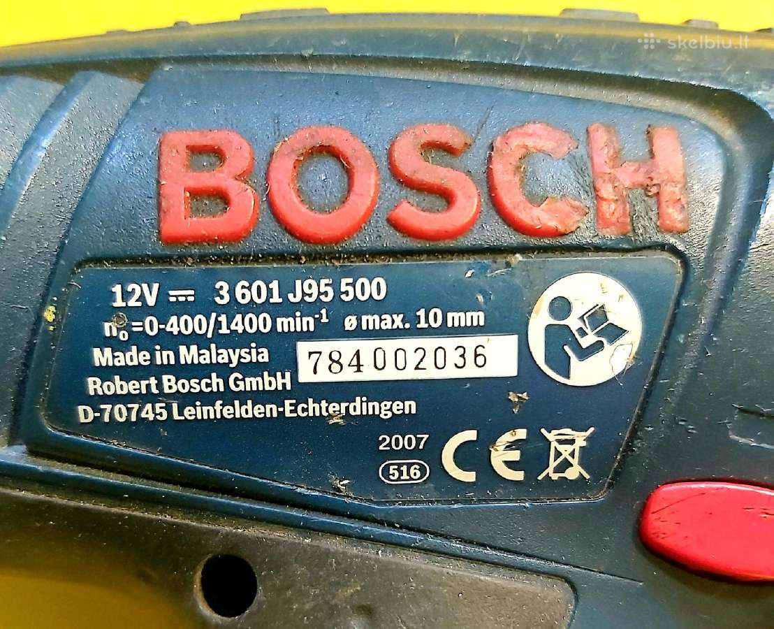 Bosch Gsr 12 V Professional su įkrovikliu, dėklu i - nuotraukos Nr. 11