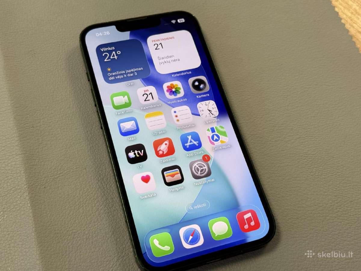 iPhone 13 128gb su 84 baterija - nuotraukos Nr. 7