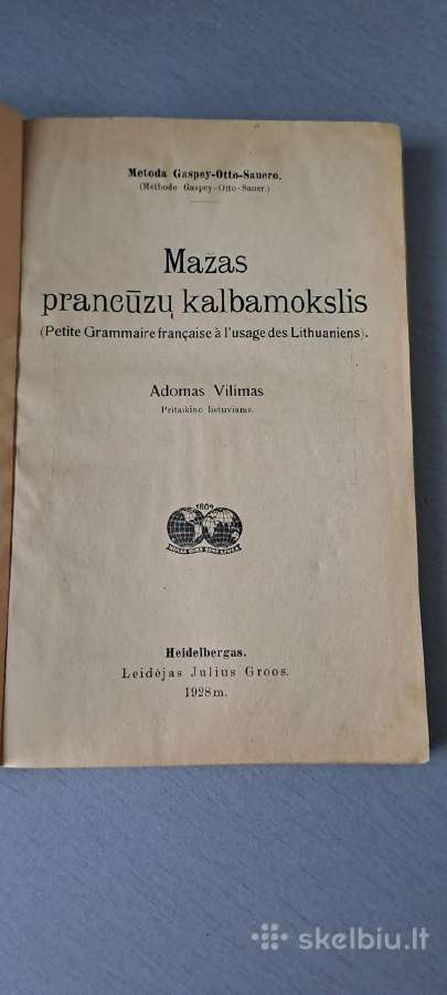 Knyga Vilimas" Mažas prancūzų pradžiamokslis" - nuotraukos Nr. 2