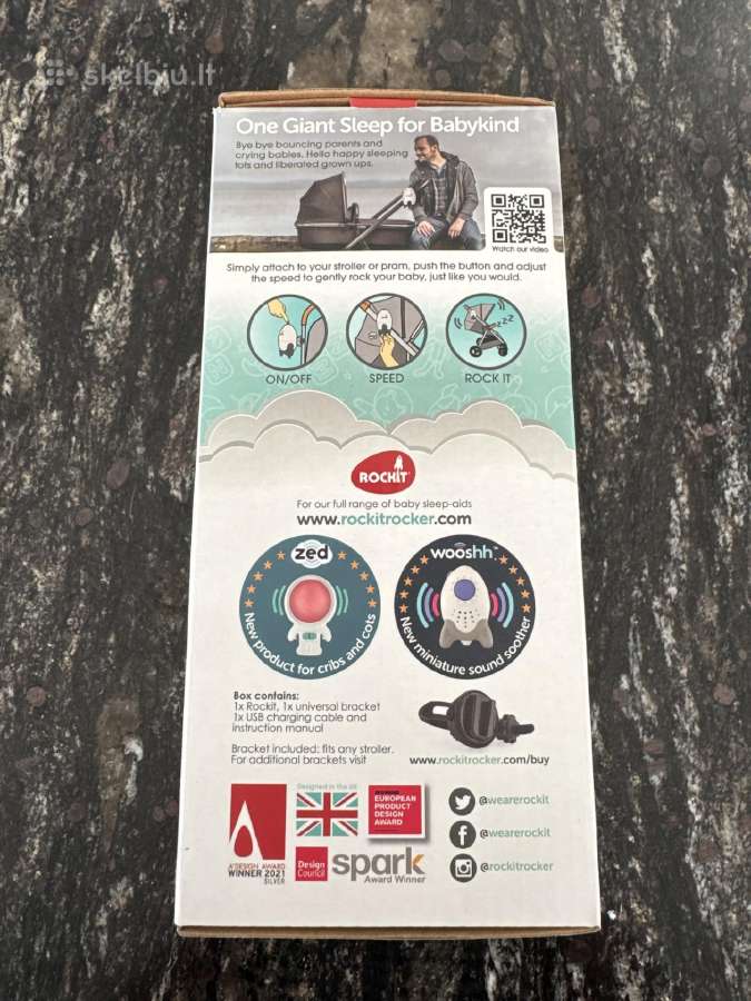 Rockit vėžimelėlio sūpuoklis, įkraunamas - nuotraukos Nr. 8