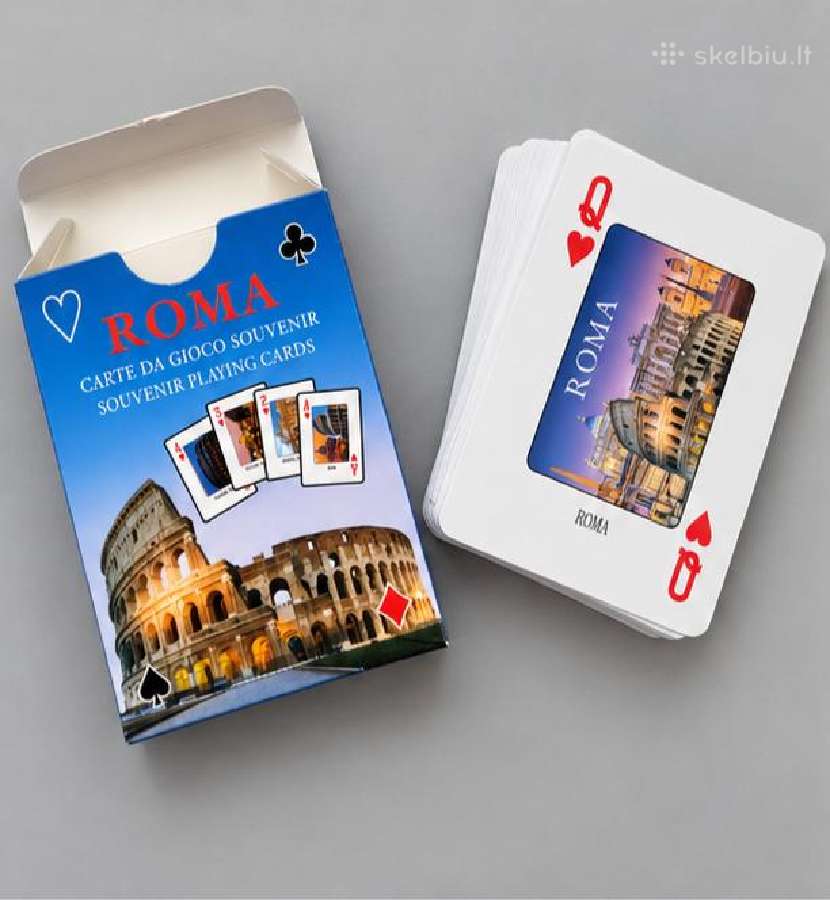 Vintažinės žaidimo kortos Roma - nuotraukos Nr. 2