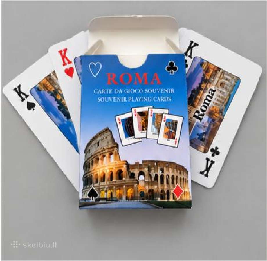 Vintažinės žaidimo kortos Roma - nuotraukos Nr. 3