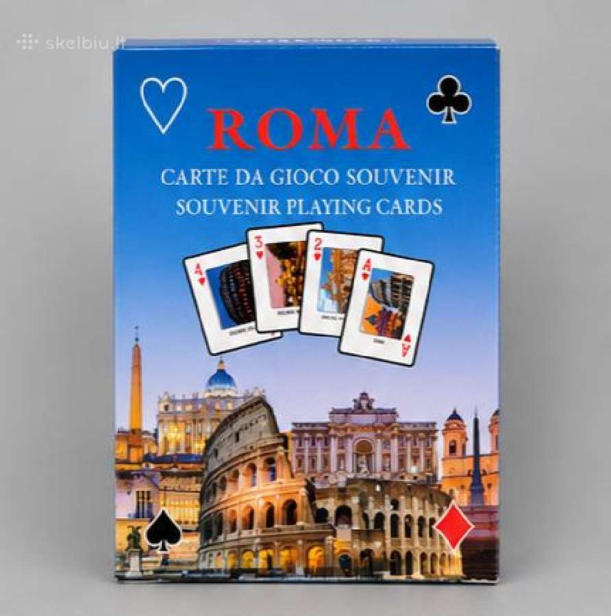 Vintažinės žaidimo kortos Roma - nuotraukos Nr. 5