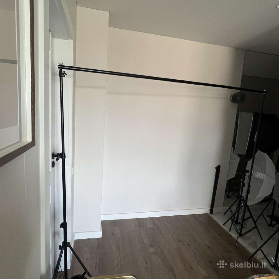 Softbox apšvietimo komplektas ir fono laikymo sist - nuotraukos Nr. 5