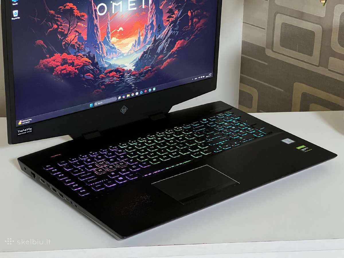 Parduodamas Hp Omen 17 su Gtx 1660ti, I5-9k, 144hz - nuotraukos Nr. 3