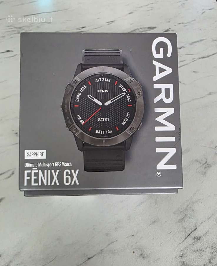 Parduodamas Garmin Fenix 6x Sapphire - nuotraukos Nr. 6