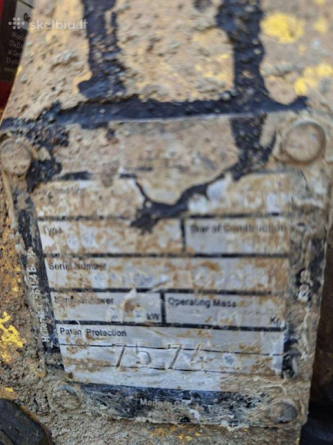 Bomag vibro plokštė ~90kg - nuotraukos Nr. 7
