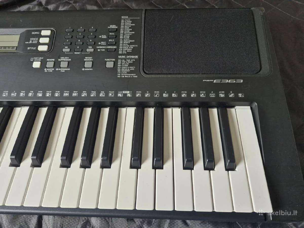 Yamaha Psr-e363 sintezatorius - nuotraukos Nr. 3