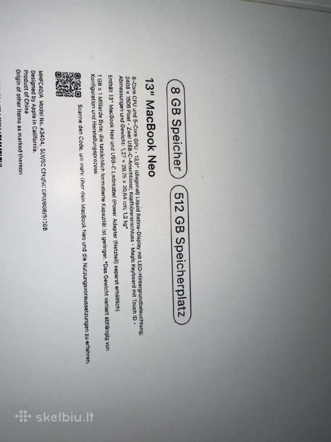 MacBook neo - nuotraukos Nr. 2