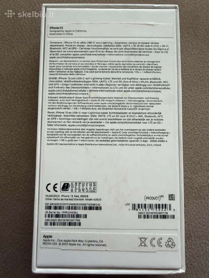 iPhone 13 256gb - nuotraukos Nr. 6