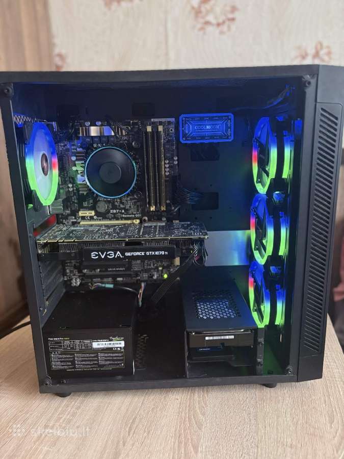 Biudžetinis žaidimų Pc 1070ti/32gb RAM/878gb - nuotraukos Nr. 3